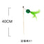 Cat Toy Cat Teaser Sticks Rattan Ball Funny Cat Stick Cat Supplies Funny Cat Ball Toy Interactive Nibbling Cat Rod Feathers