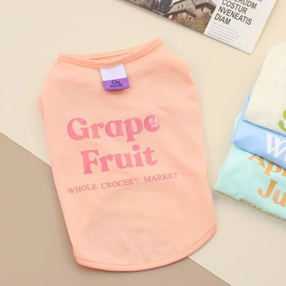Summer Dog Vest Puppy Clothes for Small Dog Pet Solid Shirt Small Dogt Shirt Chihuahua Bichon Dog Undershirt Girls Dog Costume