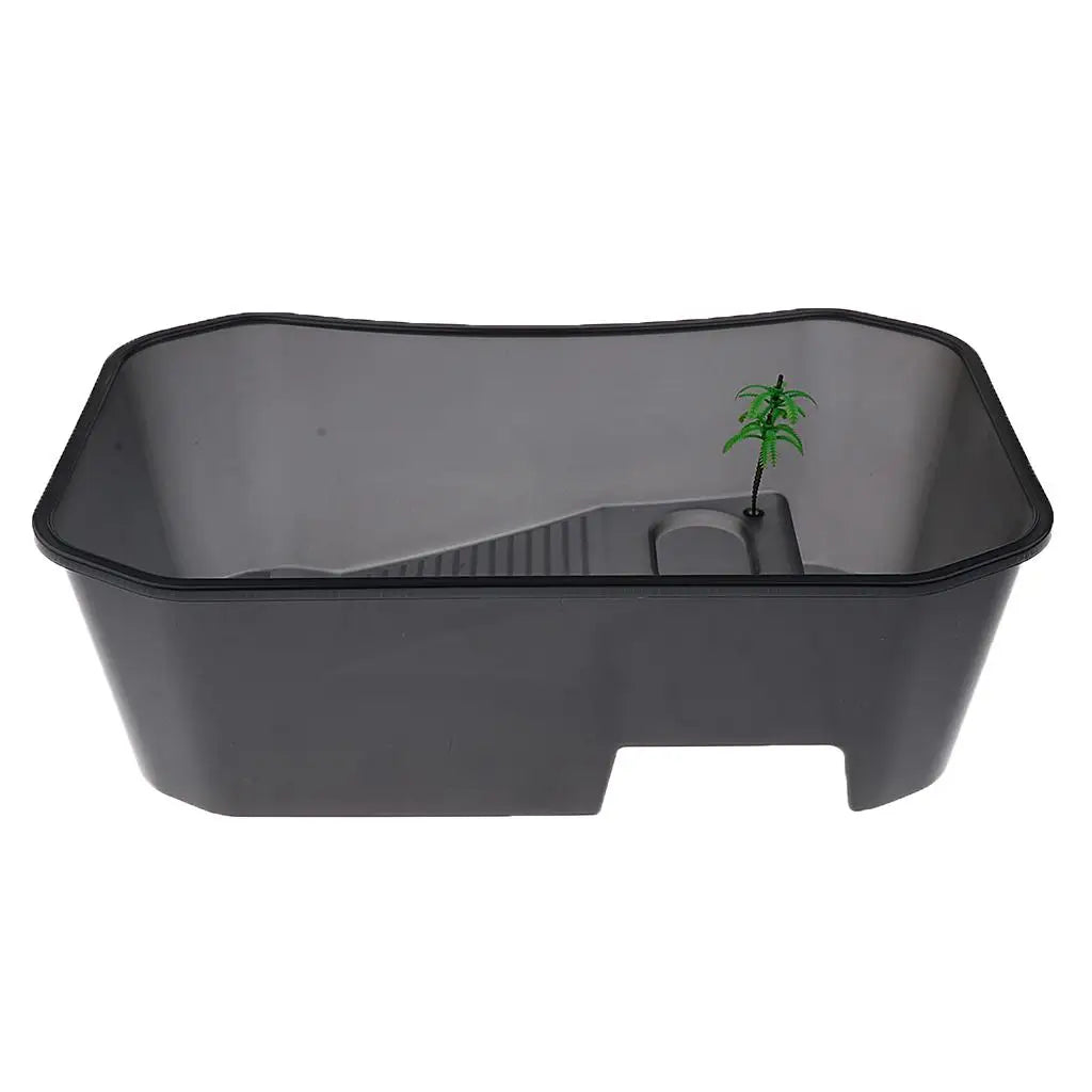 Reptile Turtle Tortoise Vivarium Box Aquarium Tank with Basking Ramp 3 Colors