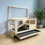 Pulley Indoor Solid Wood Rabbit Cage Dragon Cat House Guinea Pig Villa Dutch Pig Nest Small Pet House Hedgehog Turtle House