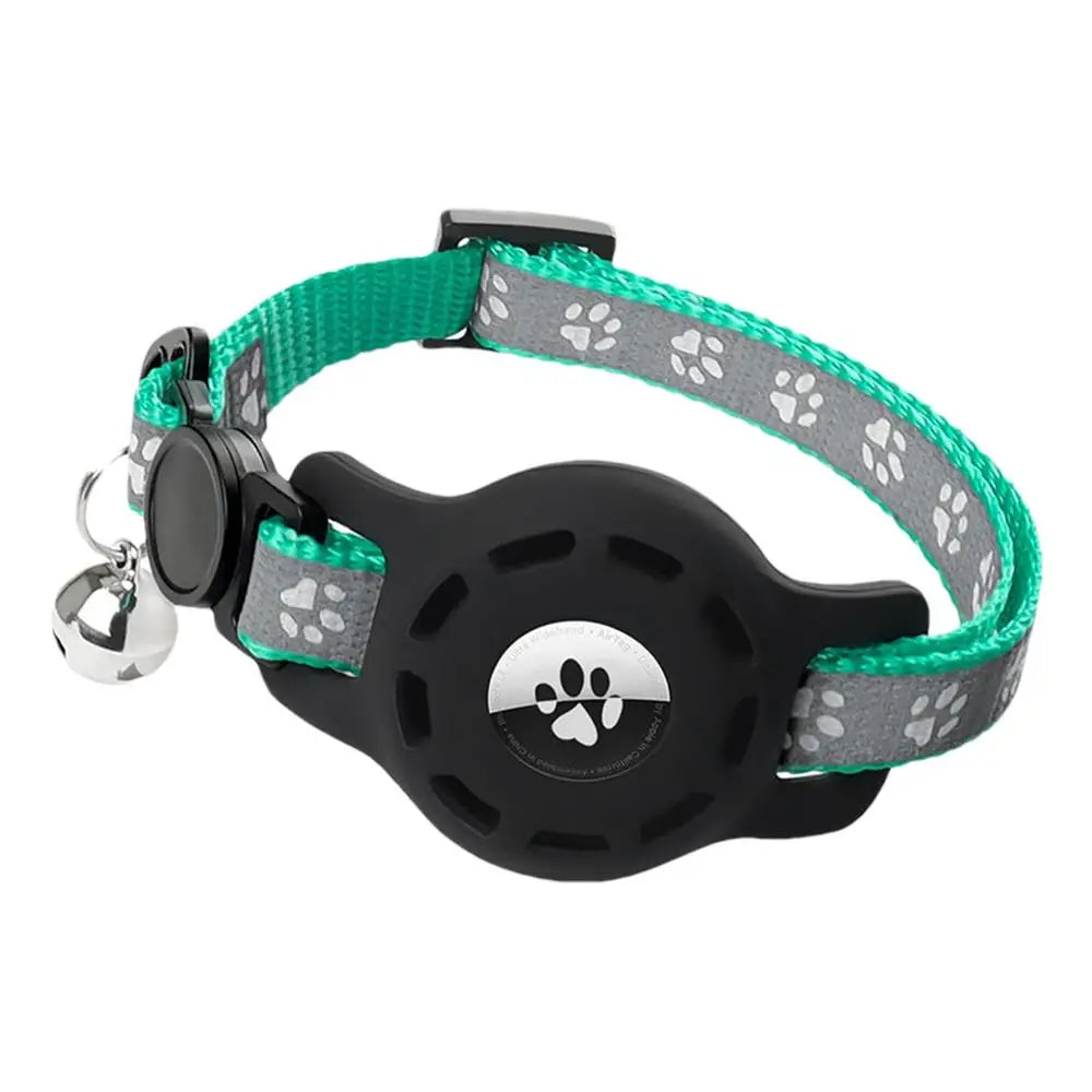 Reflective Cat Collar Pet Cat Adjustable Vest Anti-Lost Safety Release Buckle Cat Neck Waring  with Removable Bell for Camping