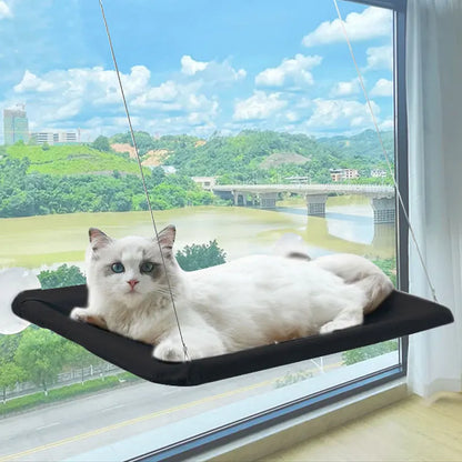 Foldable Cat Window Hammock Bed Soft Comfortable Space-Saving Cats Sunny Window Seat Cats Climbing Frame Pet Accessories