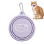 Dog Travel Folding Bowl Foldable Bowls for Cats Dogs Feeding Watering Feeding Dish Pets Drinking Cup Outdoor Puppy Water Bag