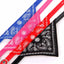 Small Dog Cat Bandana Collar Adjustable Puppy Dog Kitten Neckerchief PU Collar with Printed Triangular Scarf Pet Collar for Cat
