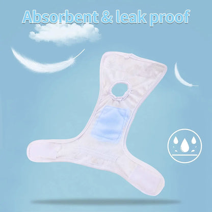 Washable Female Dog Diapers for Dog Period Panties,Comfy Reusable Physiological Panties Doggy Diaper for Small Medium Large Dogs