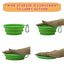 Collapsible Silicone Dog Food Water Bowl Cute Christmas Pet Bowl Outdoor Travel Portable Folding Supplies Dishes with Carabiner