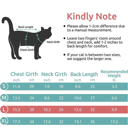 Cat Recovery Suit Kitten Suit E-Collar Alternative for Cats Puppies Small Dogs Abdominal Skin Anti Licking Pajamas Pet Clothing