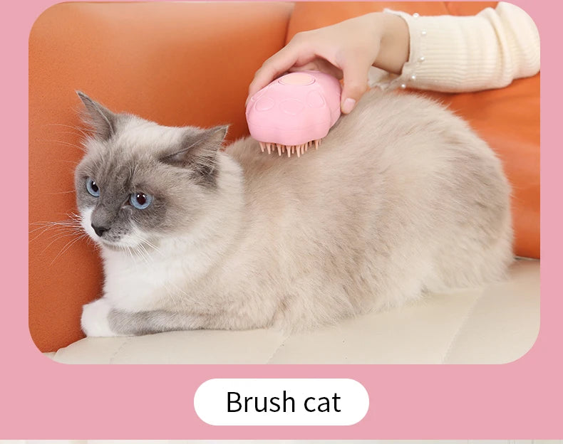 Colored Pet Steam Beauty Comb Cleanable Floating Hair Remove Tangled Hair No Need To Take A Shower Universal For Cat And Dog