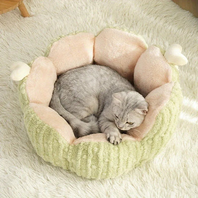Cats Bed Plush Houses Warm Beds Winter Dog Mat Habitats All Pet Supplies House Accessories Basket Puppy Products Kitten Goods