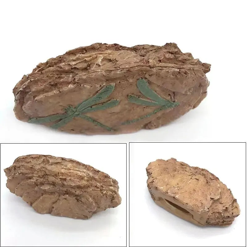 Aquarium Decorations Resin Fossil Artificial Fish Tank Ornament Shrimps Small Fish Reptile Aquarium Shelter Landscape Decor New