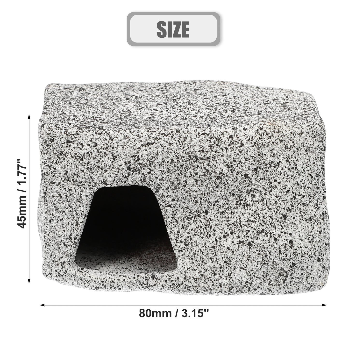 UXCELL Fish Tank Hideaway Rock Cave Ceramic Aquarium Decoration Fish Shrimps Shelter Pet Pottery House Canister Accessories