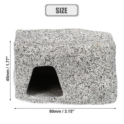 UXCELL Fish Tank Hideaway Rock Cave Ceramic Aquarium Decoration Fish Shrimps Shelter Pet Pottery House Canister Accessories