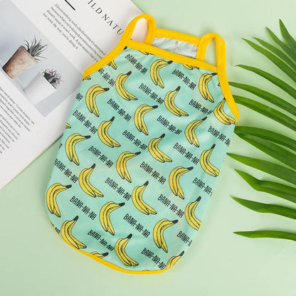 XS-XXL Ultra Thin Dog Cooling Vest Breathable Clothes Pet Clothes for Small Dogs Cute Fruit Print Summer Puppy Cat Cheap T-shirt
