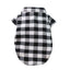 Bowtie Dog Blouse Classical Breathable Plaid T-Shirts Summer Dog Clothes for Small Dogs Puppy Large Cat Vest Chihuahua Yorkies