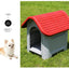 Outdoor kennel with toilet, sun protection in summer, universal in all seasons, outdoor rain-proof dog house, warm in winter, s