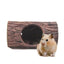 Reptile Tree Hide Resin Lizard Sleeping Cave Hollow Simulation Log Hide Waterproof Habitat Shelter Decor Realistic Tank Decor