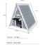 Indoor and outdoor cat house Feral cat nest rain proof and sunscreen cat villa wood cat cage warm outdoor cat shelter