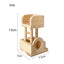 Hamster Natural Wooden House Hamster Climbing Toy Small Pet Toys for Hamster Squirrel Guinea Pig Rat Small Animals Accessories