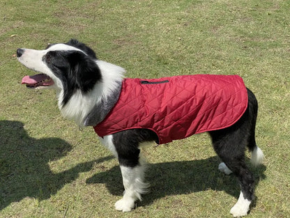 Warm Fleece Collar Dog Coat Jacket Double-Sided Winter Dog Coat Waterproof Puppy Clothing For Small Medium & Large Dogs Supplies