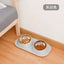 Ergonomic Inclined Cat Feeder Bowl Stainless Steel Raised Silicone Dog Bowl For Dogs Large No Spill Pet Mat Cat Food Supplies
