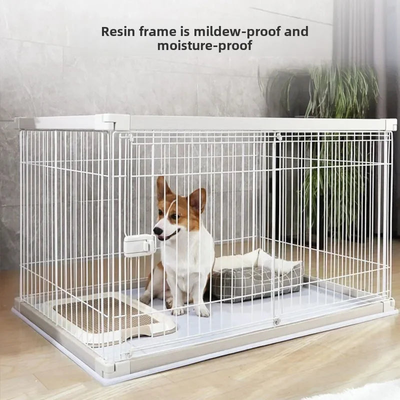Dog Cage Alice Dog Cage Medium and Small Dog Shiba Inu Bulldog Pet Kennel Fence Indoor Fence