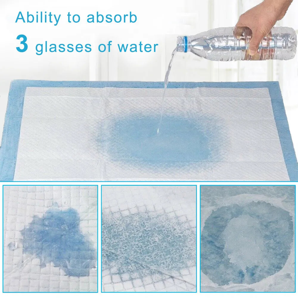 10pcs Dog Training Pee Pads Super Absorbent Puppy Dog Diaper Disposable Healthy Clean Nappy Mat for Pets Dairy Diaper Supplies