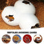 Gecko Hide Egg Shape Reptile Simulation Rock Cave Hideouts, Bearded Dragon Hideout Decorative Ornament for AquariumsTerrariums