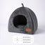 Yanvega Cat Tent Pet Supplies, Gray Cat Tent For Indoor Cat 23.6"*23.6"*16.8" Dog Tent Bed For Small Dog With 6 Ground Nails