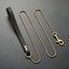 Dog Chain Leash for Dog Collar 18K Gold Sliver Cuban Link Anti-Bite Metal Strong Dog Leash for Walking Training Small Medium Dog