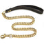 14MM Gold Dog Leash Stainless Steel Metal Chew Proof Dog Lead Chain for Dogs Pet Traction Rope