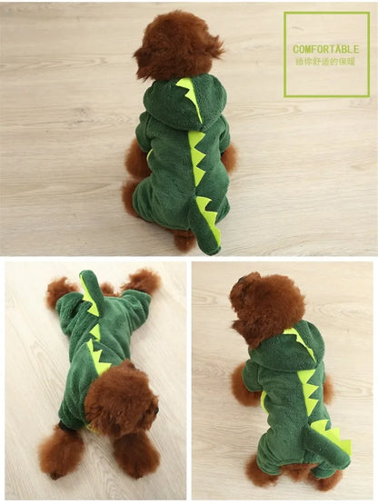 Dog Clothes Warm Fleece Pet Dogs Hoodie Dog Clothes for Small Dogs Winter Pet Clothing Puppy Cat Costume French Chihuahua Jacket