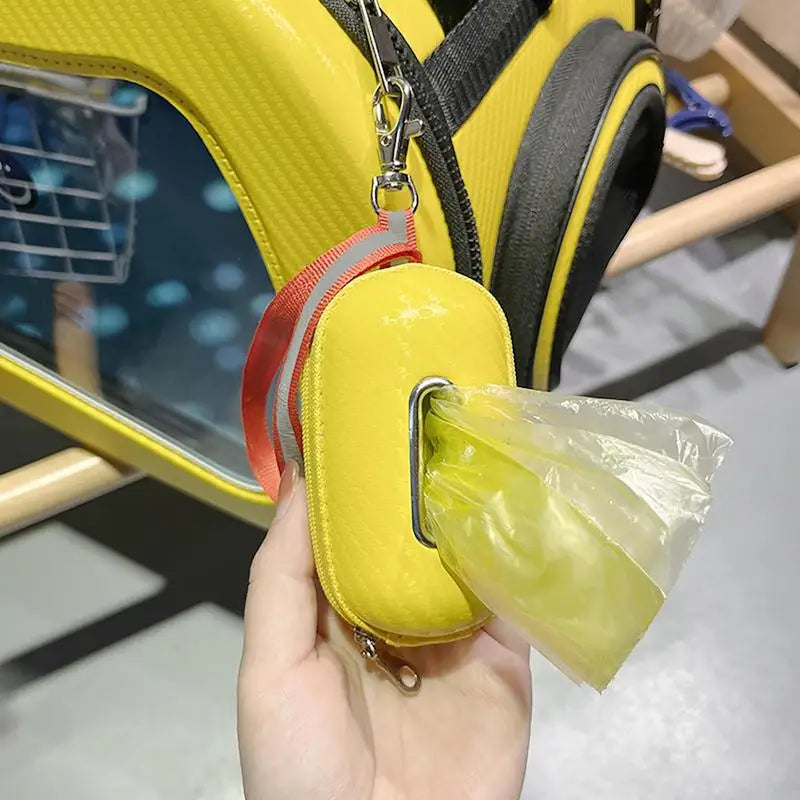 Dog Poop Bag Dispenser Portable Thicker Poop Bag Holder Durable Poop Bag Dispenser Carrying Strap Included for Walking Running
