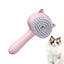 Steam Brush for Cats Rechargeable Handheld Electric Grooming Steam Brush Massage Brush with Ergonomic Handle 150mAh Battery