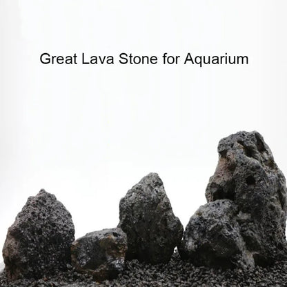 1pcs Natural Aquarium Decor Lava Stone Rockery Landscaping Fish Tank Microporous Volcanic Stone Porous Good for Plants Growth