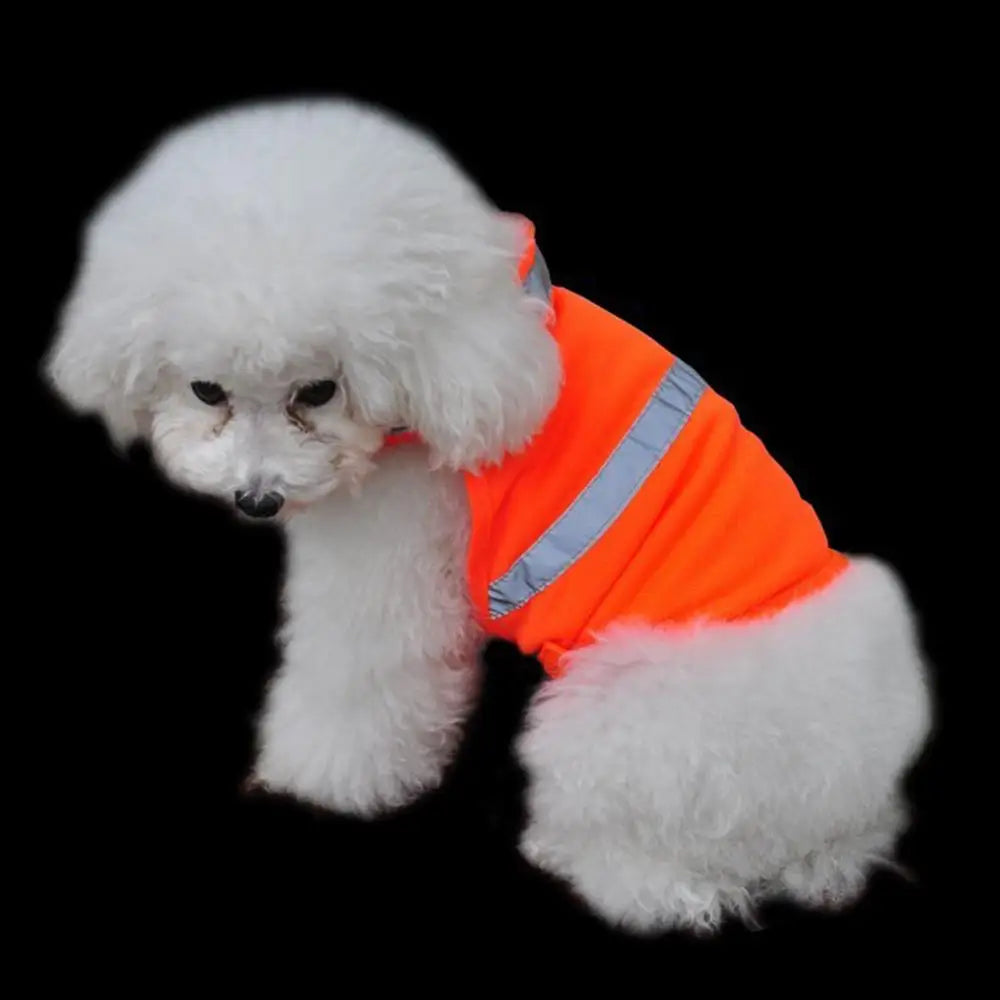 Dog Safety Vest Reflective Dog Vest Night Safety Fluorescent Dogs Clothes Safety Vest Outdoor Training Running Vest Pet Supplies