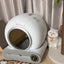 Tonepie 65L Automatic Smart Cat Litter Box Self Cleaning Fully Enclosed Cat Litter Box Pet Toilet Litter Tray English versions