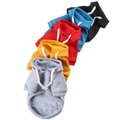 Warm Dog Clothes for Large Dogs Winter Pet Fleece Coat Sport Sweatshirt Hoodies with Snacks Pocket Gold Retriever Husky Apparel