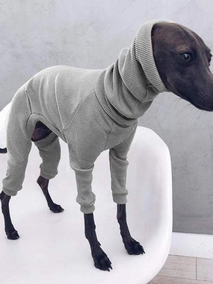 Whippet Italian Greyhound Clothes Lightweight Dog Jumpsuit for Medium Large Big Dogs Turtleneck Pet Pajamas Onesies for Shepherd
