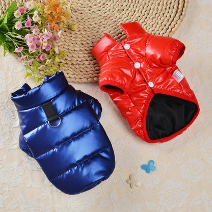 Waterproof Jacket for Small Dog Clothes for York Coat for Little Dog Hoodie for Chihuahua, Pet Products Dog Leash Winter