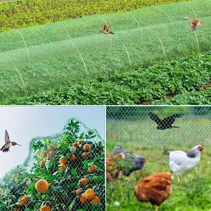 Garden Netting Green Woven Mesh Protect Plants Fruits Flowers Trees Stretch Fencing Durable Net Stops Birds Deer Animals