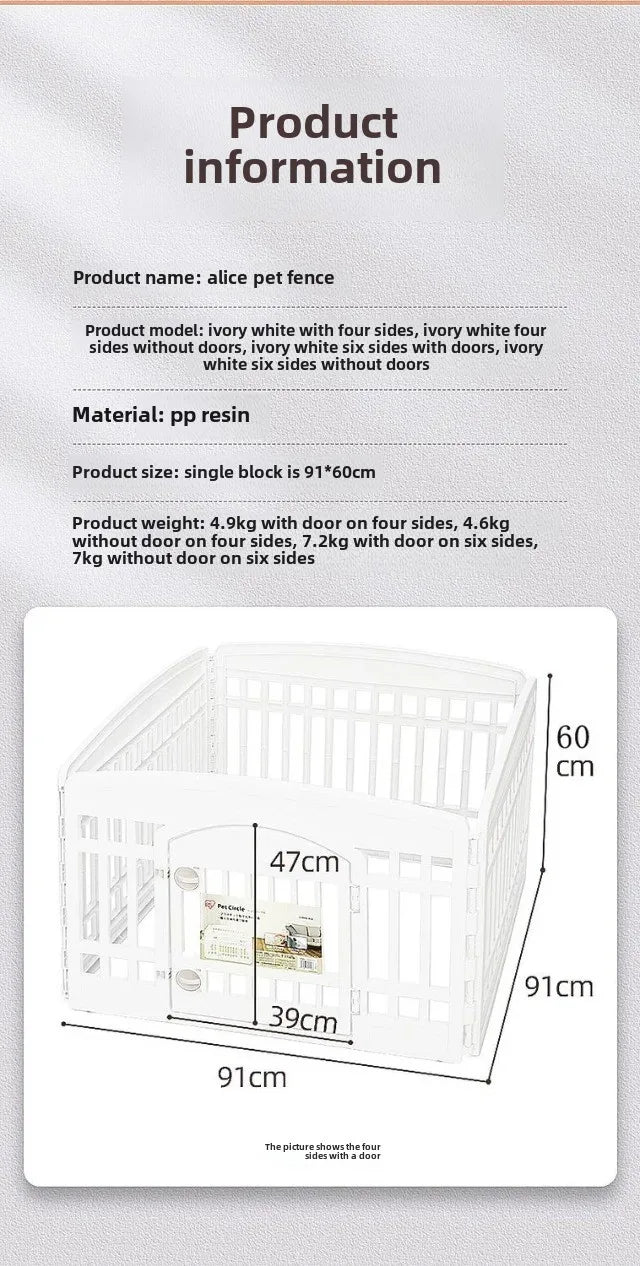 Pet Fence Easy To Assemble and Store Heightened with Free Gift  Pet Protection Fence
