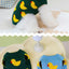 Cartoon Ducks Wool Sweaters for Small Medium Dogs Winter Warm Cat Clothing French Bulldog New Year Christmas Pet Cat Overalls