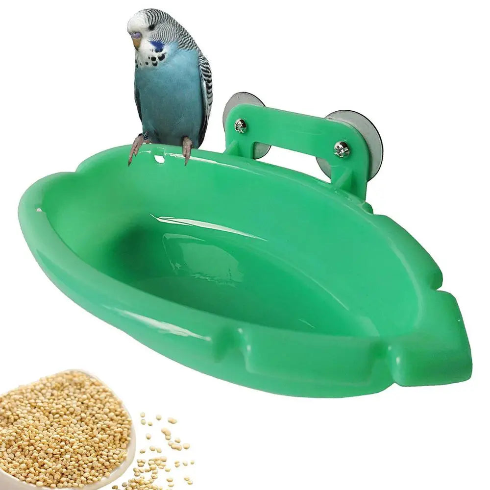 Bird Bath Tray Safe Space Saving Harmless Birdbath Bowl Bird Tub Pet Bath Pool Healthy Bird Bathtub For Canaries Small Birds