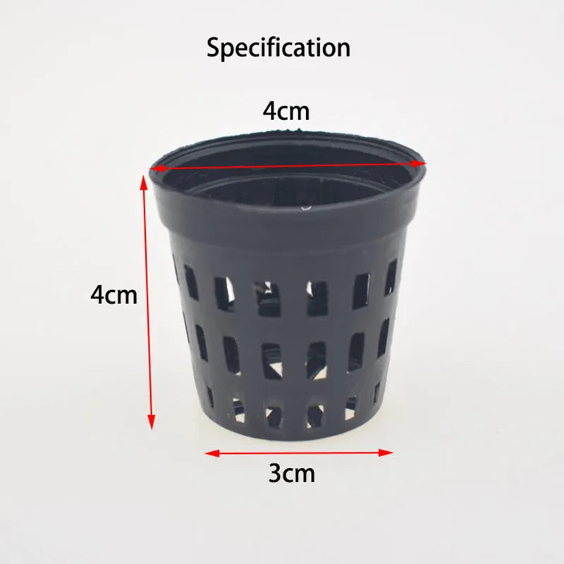 2pcs Aquarium decoration Hanging fish tank Mini Plastic Pot Polka Water potted planting cylinder cup aquarium accessories