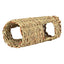 Hamster Grass Tunnel Natural Grass Tunnel Hamster Spacious Nest Indoor Pet Hideaway Hut Small Animals Activity Center for Dutch