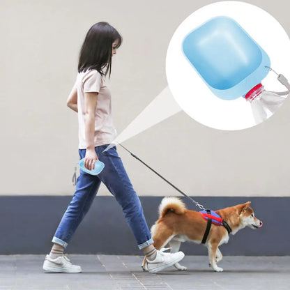 200ml Outdoor Water Bowl Dog Travel Water Bowl for Outdoor Dogs Hangable Outside Dog Waterer Reusable Dog Water Bottle Dispenser