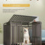 Dog cage Household Indoor with toilet Large Medium Small Dog Teddy Corgi Bichon Shiba Golden Retriever Large cage Kennel
