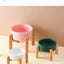 1800ml Big Dogs Bowl Double Ceramic Elevated Pet Food Water Feeders Small Medium Large Dog Feeding Supplies with Wooden Stand