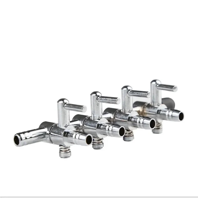 Aquarium 1-8 Way Air Splitter Valve Fish Tank Air Pump Flow Splitter Distributor Pump Valve Tap Lever Control Switch Valve