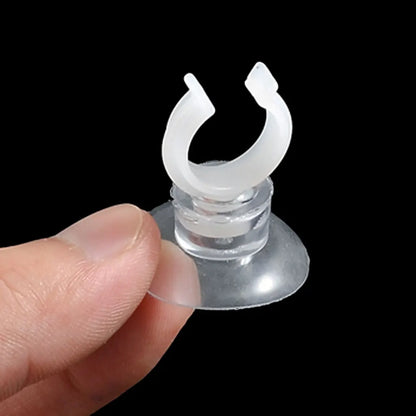 UXCELL Aquarium Clear Suction Cup Airline Tube Holders Clips Air Line Pipe Wire Holder Used Sucker Fish Tank Pump Accessories